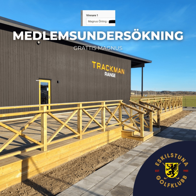 Vår medlemsundersökning är ett viktigt verktyg för att vi ska veta vad vi ska fokusera på framåt – tack till alla er som tagit er tid att svara och dela med er av era tankar! 💬
Nu har vi dragit vinnaren i den andra omgången, och ett stort grattis går till Magnus Öhling, som får 3 timmar i Swinglab som tack för sitt engagemang! 🏌️‍♂️⛳
Vi uppskattar verkligen era synpunkter – de hjälper oss att göra vår klubb ännu bättre, både på och utanför banan. ❤️

#eskilstunagolfklubb #meränbaraengolfklubb