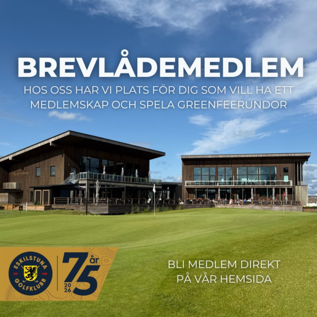 🔥 Spela golf på dina villkor 2026 🔥

Brevlådemedlemskap – endast 995 kr/år
Vill du ha ett aktivt Golf-ID, handicap och vara en del av golfen – utan att binda upp dig till en hemmabana? Då är det här för dig.
✔ Golf-ID & handicap
✔ Försäkring via SGF
✔ Spela var du vill – när du vill (mot greenfee)

👉 Säkra din plats direkt:
https://eskilstunagk.se/medlem/bli-medlem/
#eskilstunagolfklubb #meränbaraengolfklubb
