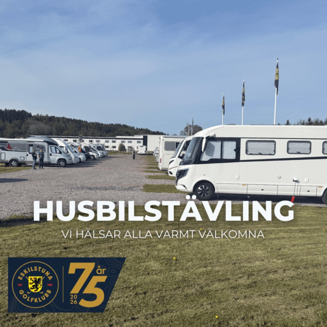 Traditionsenligt är husbilsparkeringen helt full inför årets husbilstävling 🚐⛳️
Det är alltid lika roligt att se anläggningen fyllas med golfare från olika delar av landet och vi hoppas att deltagarna får riktigt fina dagar hos oss – både på och utanför banan.

Varmt välkomna till Eskilstuna Golfklubb och lycka till under tävlingsdagarna 🙌
#eskilstunagolfklubb #meränbaraengolfklubb