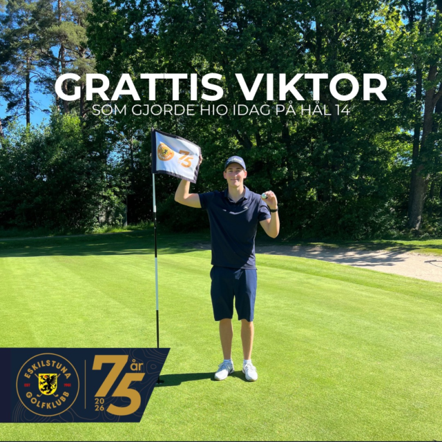 💥⛳ Hole in one under Biliagolfen!
Idag bjöd Viktor Forslöf på ett av golfens mest magiska ögonblick när han gjorde hole in one på hål 14 under Biliagolfen. 🎯👏

Hål 14 må vara kort, men det kräver både precision och rätt känsla för att lyckas. Viktor behövde dock bara ett enda slag för att lösa uppgiften – och vilket slag det var! Stort grattis till en fantastisk prestation och ett golfminne för livet. ⭐

HIO-tavlan är redan klar och kommer att delas ut vid prisutdelningen efter tävlingen.
#eskilstunagolfklubb #meränbaraengolfklubb #hiofeber2026