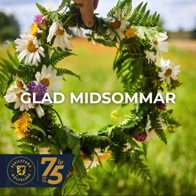 🌼 Glad midsommar! 🌼
Vi vill önska alla våra medlemmar, gäster, samarbetspartners och vänner en riktigt härlig midsommar.

Oavsett om du firar med familj, vänner eller kanske passar på att njuta av lugnet hoppas vi att du får en fin dag fylld av glädje, gemenskap och sommarkänsla.

Ta hand om varandra och njut av midsommarhelgen – så ses vi på golfbanan! ⛳️
#eskilstunagolfklubb #meränbaraengolfklubb
