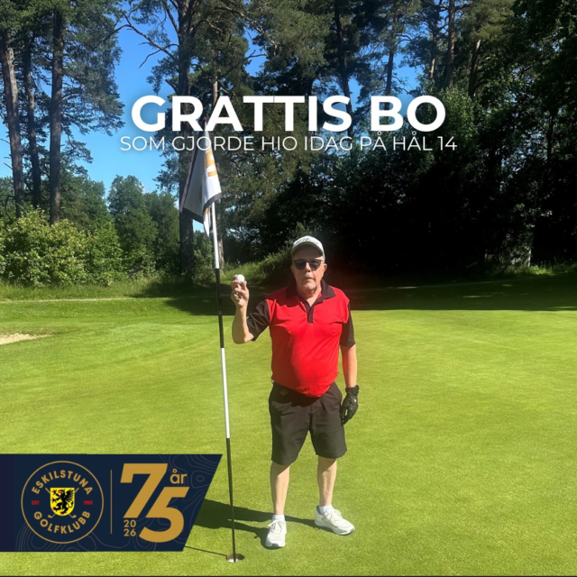 🌅⛳ Vilken start på dagen!
Under morgonens runda fick Bo Öhlin uppleva något som alla golfare drömmer om – en hole in one på hål 14! 🎯👏

Tillsammans med sina medspelare Stefan och Håkan fick han se bollen ta den perfekta vägen hela vägen ner i hålet. Ett ögonblick som sent kommer att glömmas och som lär ge gott om samtalsämnen vid fikabordet framöver. 😄

Stort grattis Bo till en fantastisk prestation och ett golfminne för livet! ⭐
Din HIO-tavla väntar i receptionen.
#eskilstunagolfklubb #meränbaraengolfklubb #hiofeber2026