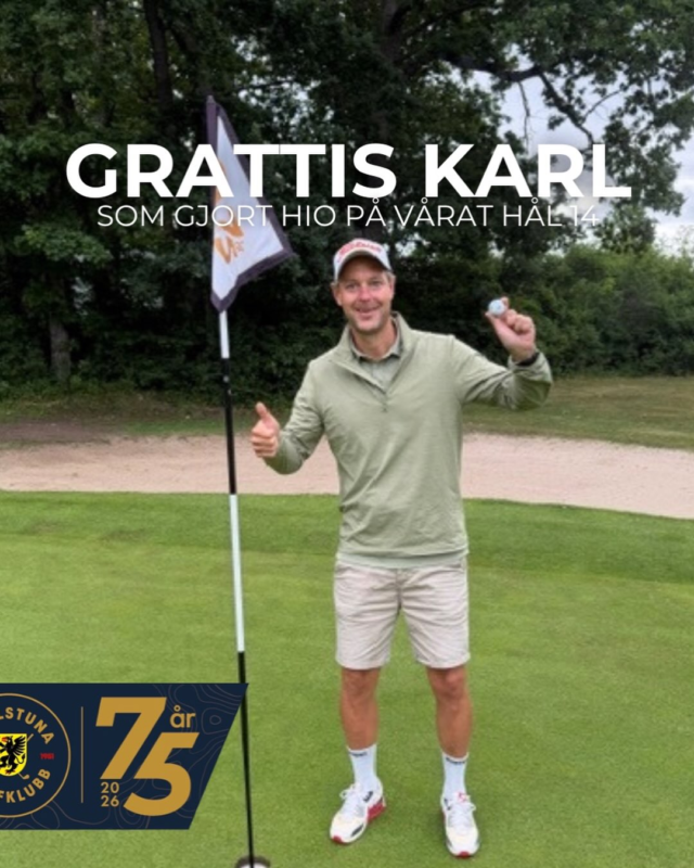 ⛳️ HIO på hål 14! 🎉

Stort grattis till Karl Sarsten som lyckades med bedriften att göra hole in one på vårt utmanande par 3-hål 14.

En prestation värd att fira! ⛳️👏 #eskilstunagolfklubb #meränbaraengolfklubb #hiofeber2026